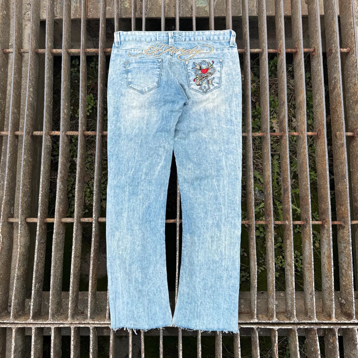 Ed Hardy y2k embroidered jeans