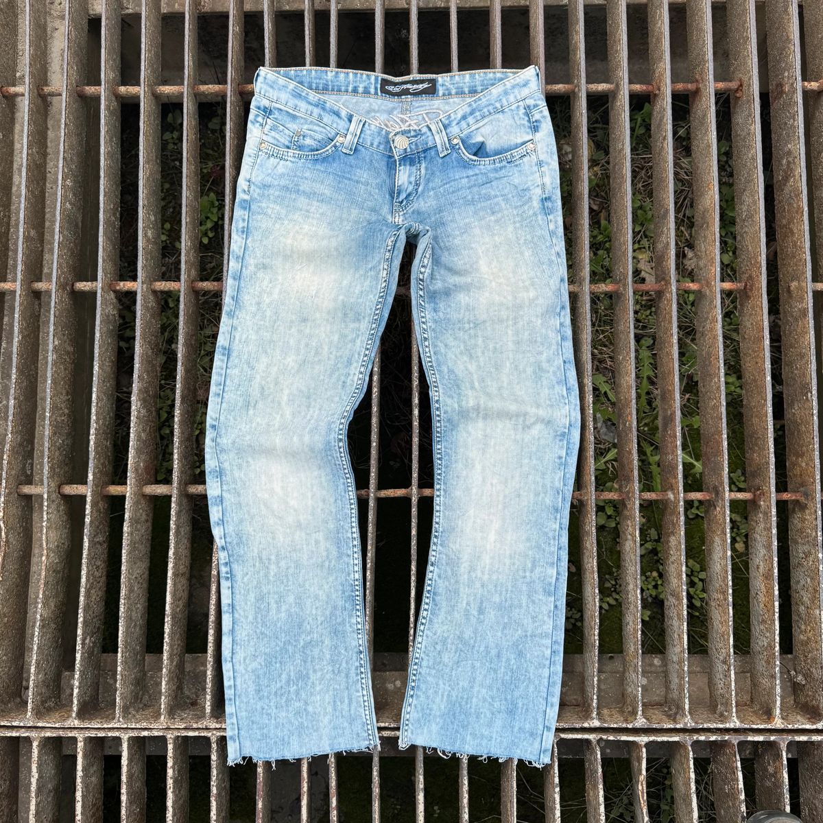 Ed Hardy y2k embroidered jeans — 3