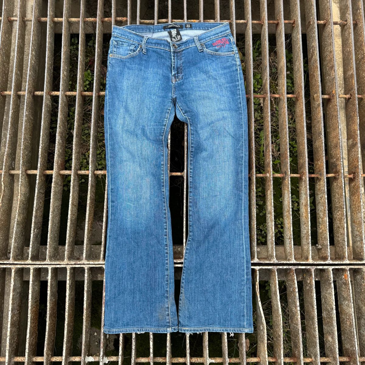 Ed Hardy rhinestones y2k bootcut jeans — 3
