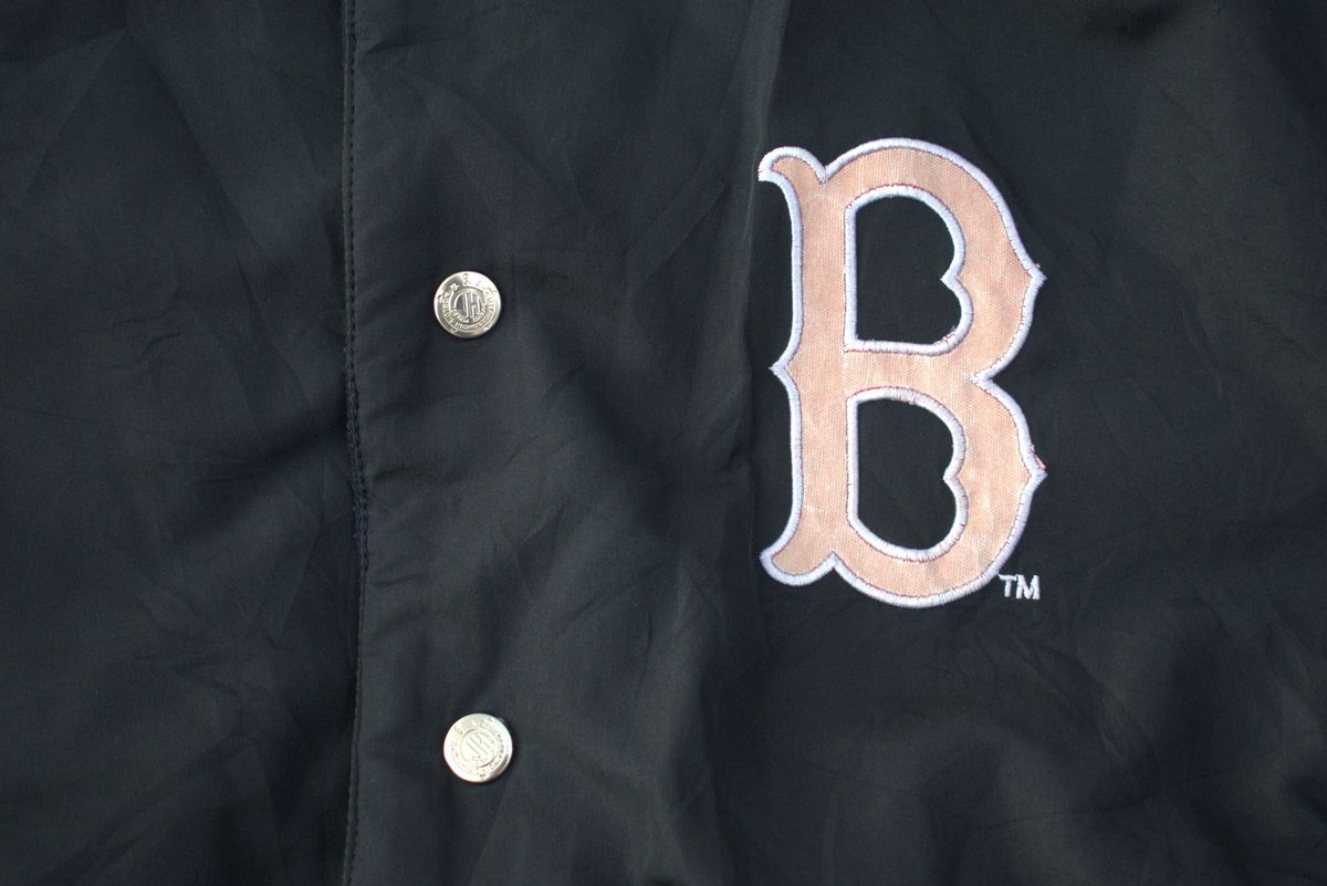 Vintage Jeff Hamilton Boston Red Sox reversible leather sleeved jacket — 8